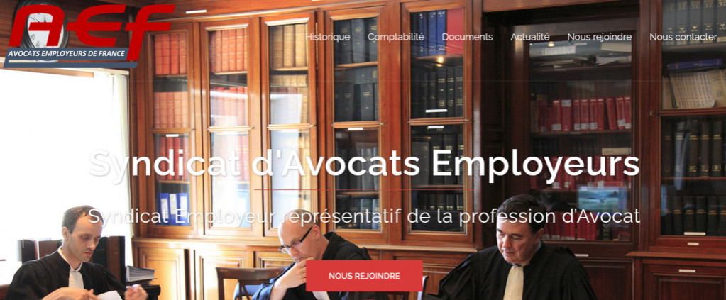 screenshot du site aef-syndicat